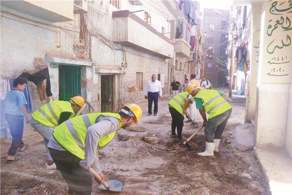 رصف الشوارع بقرى سوهاج