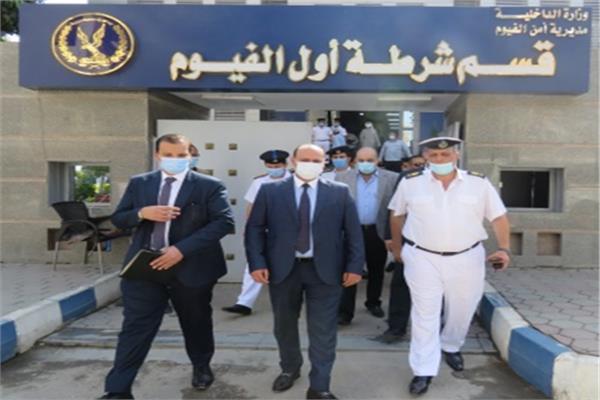 لجنة حقوق الإنسان بوزارة الداخلية خلال الجولة