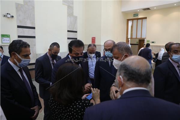 د. خالد عبدالغفار وزير التعليم العالي ود. محمود المتينى رئيس جامعة عين شمس