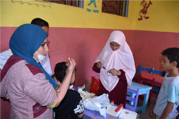 الكشف على316 حاله فى قافله طبيه   بقرية طليا فى المنوفية 