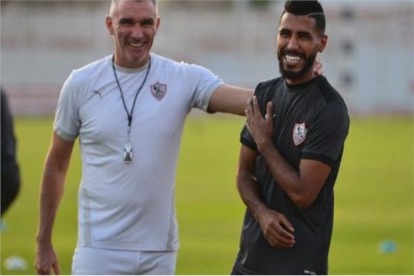 «أوناجم» يشارك في تدريبات مران الزمالك