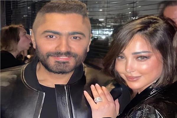 بسمة بوسيل وتامر حسني