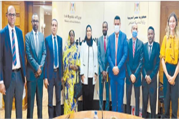 «القباج» لوفد مفوضية حقوق الإنسان بالسودان:مصر تعيش عصر الإصلاح الهيكلى والتنمية الحقيقية