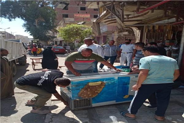 حملة انضباط على شارع عثمان محرم بالطالبية 
