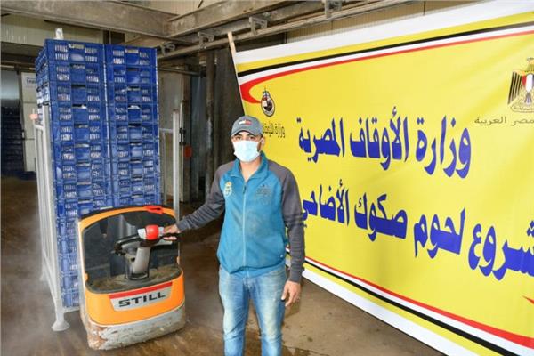 لحوم أضاحي الأوقاف