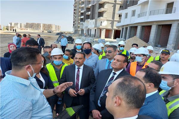  محافظ البحيرة يتفقد  أعمال إنشاء مدينة رشيد الجديدة وبشاير الخير