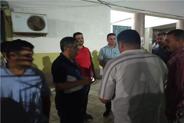 وفد من حزب حماة الوطن  يزور مصابى عيادة دمنهور بمستشفى حوش عيسى المركزى 