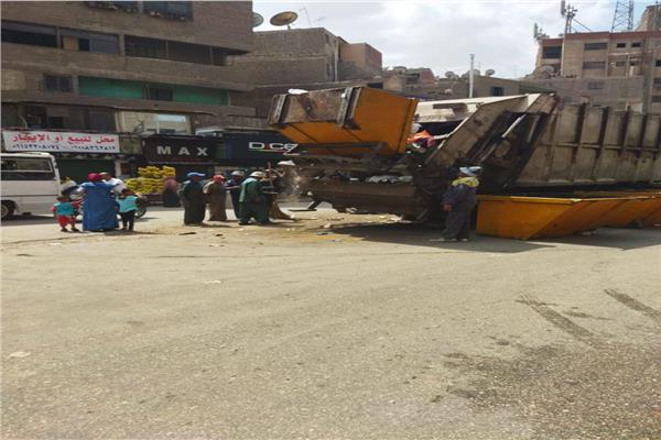 حملة نظافة موسعة بشوارع بولاق الدكرور بالجيزة