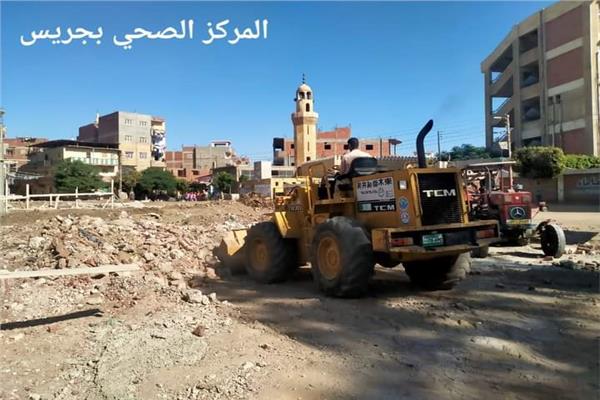 بدء إنشاء مركز صحي  بجريس ضمن مبادرة حياة كريمة باشمون 