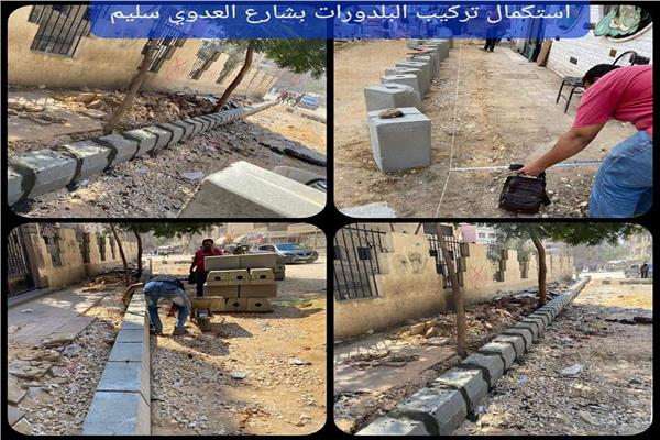 تنفيذ أعمال الخطة الاستثمارية في العمرانية بالجيزة 
