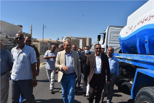 بروفة نهائية لمعدات شركة مياه مطروح