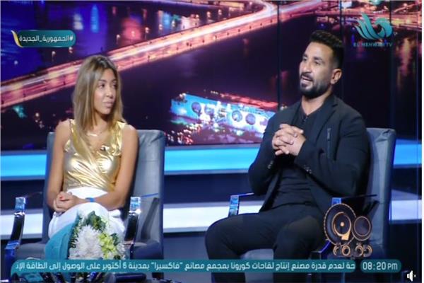  الفنان أحمد سعد وزوجتة علياء بسيوني