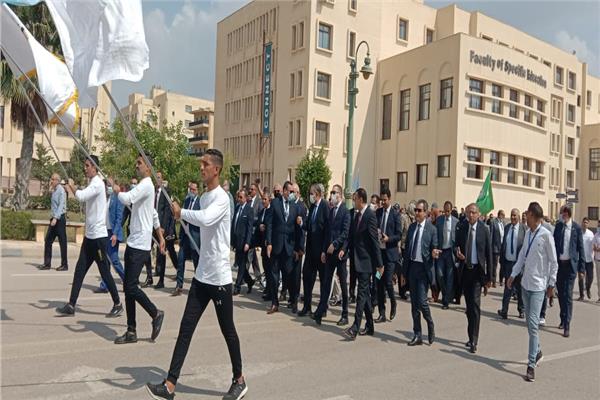 فعاليات المهرجان الرياضي بجامعة اسيوط