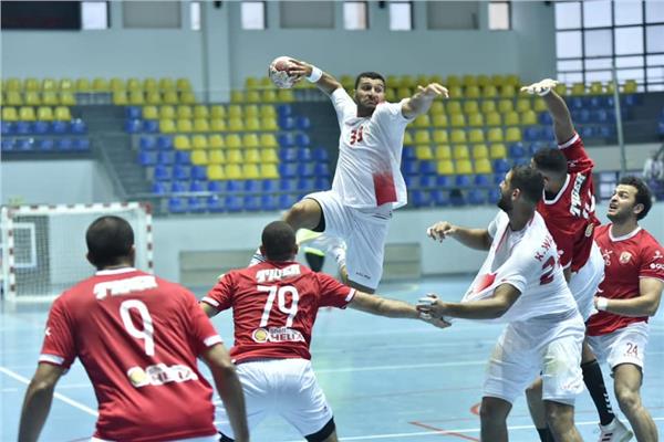 مباراة سابقة لفريق يد الزمالك
