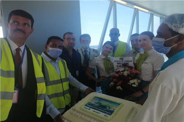 أول رحلة لشركة Siberia AIR LINES التابعة لوكالة NEW STAR