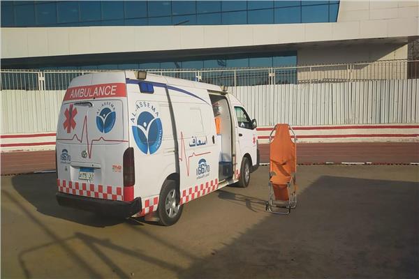 سيارة الاسعاف لودية الزمالك والاتحاد الليبي