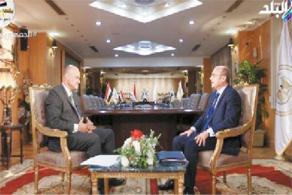  وزير العدل خلال حواره مع الكاتب الصحفى خالد ميري فى برنامج كلمة السر