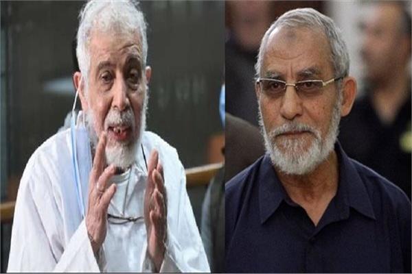 محاكمة محمد بديع مرشد جماعة الإخوان الإرهابية ومحمود عزت 