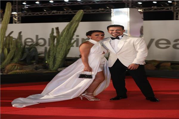 أحمد داود وزوجته علا رشدي 