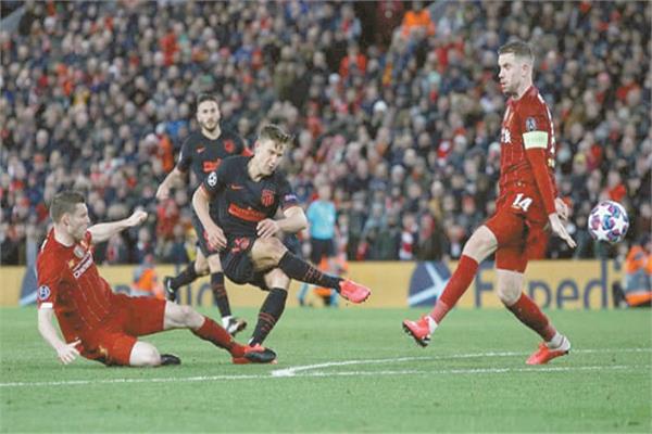 أتليتكو مدريد أقصى ليفربول فى النسخة قبل الماضية من دورى الأبطال