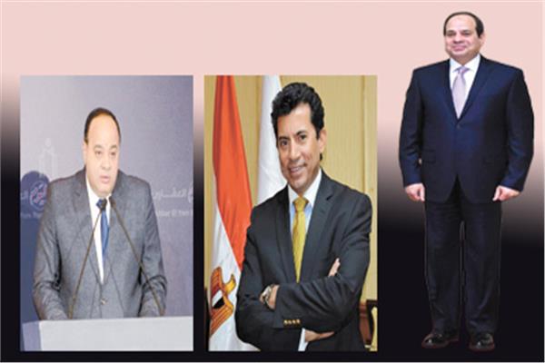  الرئيس عبد الفتاح السيسى   -  د.أشرف صبحي  -  أحمد جلال