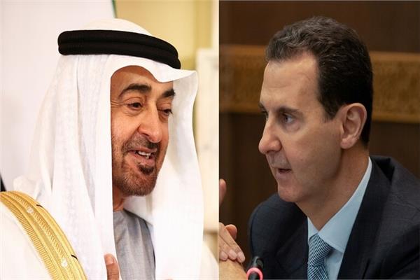 ولي عهد أبوظبي والرئيس السوري