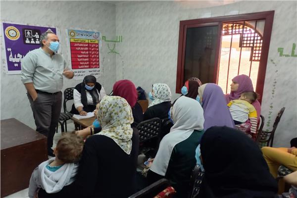 الكشف على 1154 مريض خلال يومين بالقافلة الطبية العلاجية بقرية كفر المحمدية بالدقهلية
