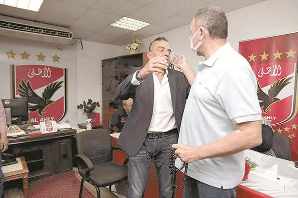  الخطيب وخالد مرتجى قبل انتخابات النادى