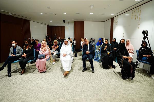 مشاركة قومي المرأة بالجناح المصرى فى ندوة بعنوان انشودة السلام  