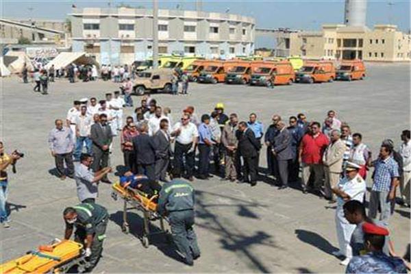 البحر الأحمر تنفذ سيناريو وهمي لغرق عبارة