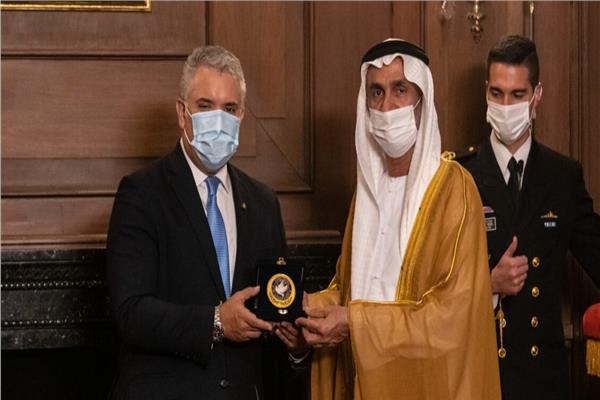 الرئيس الكولومبي يستقبل الجروان