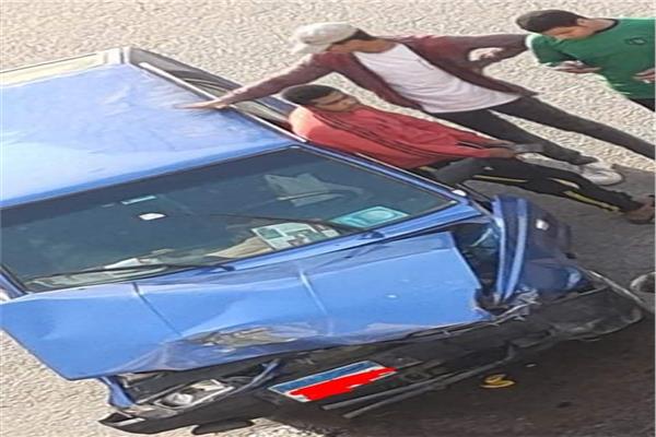 حادث سير بمنطقة 247 عمارة أكتوبر