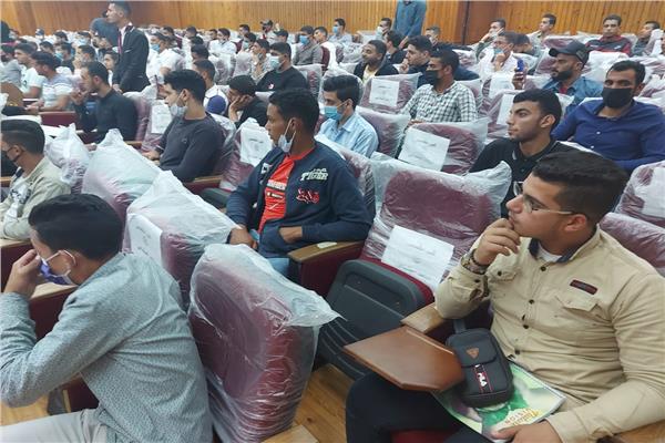  جانب من الندوة التثقيفية ضمانات حقوق الإنسان بكلية الشريعة والقانون بدمنهور  