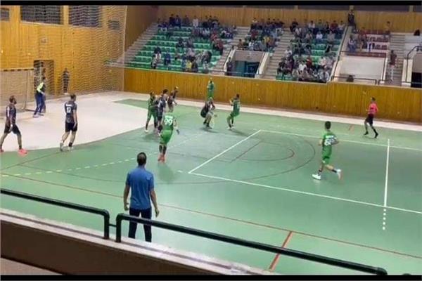 مباراة كرة اليد بين فريقي المنيا وأسيوط