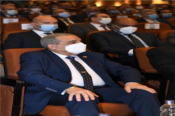 المهندس محمد أحمد مرسى وزير الانتاج الحربي خلال ‏احتفالية العيد السابع والستين للإنتاج الحربي