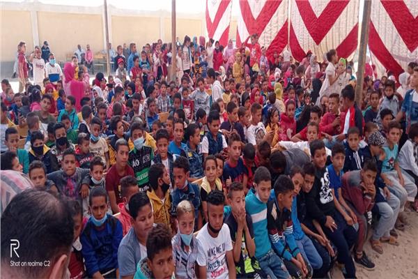 "محطة مصر" مسرحية تختتم فاعليتها بقرية شيبة القبلية ابو قرقاص 