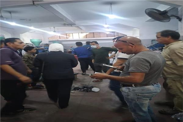 حملة تفتيشية على المنشأت الصناعية بشرق شبرا الخيمة