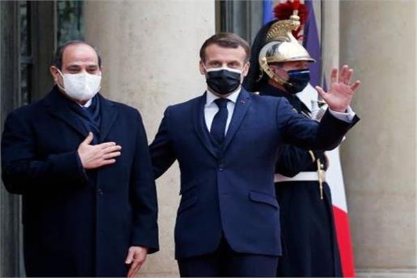 الرئيس السيسي وماكرون