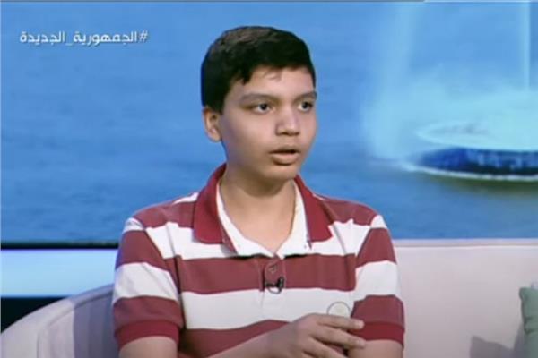الطالب محمود عماد، أحد المشاركين في مسابقة تطبيقات برامج مايكروسوفت