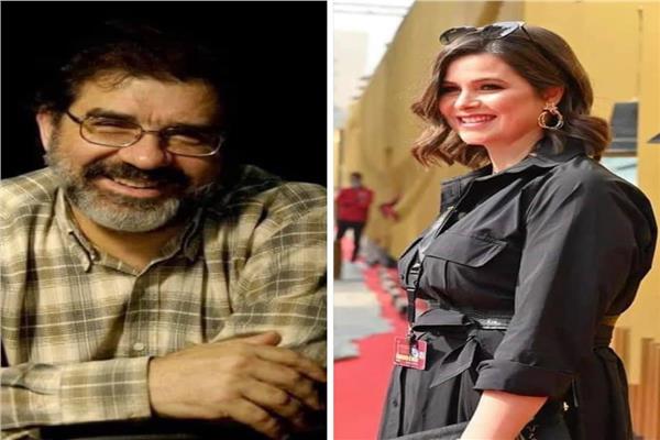 يسرا اللوزي ووالدها المخرج محمود اللوزي
