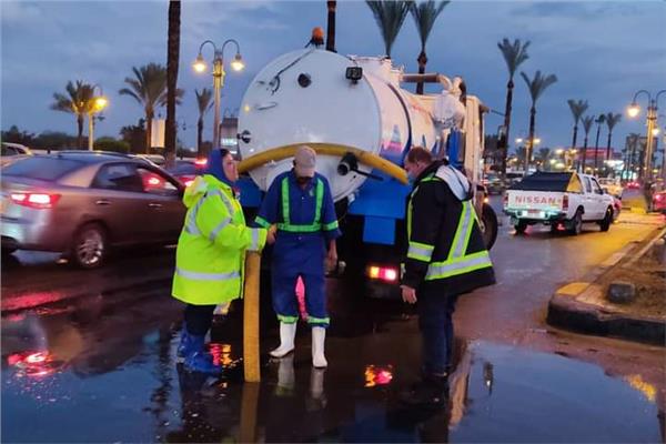 هطول الأمطار على الإسكندرية