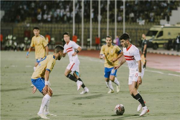 جانب من مباراة امس بالدوري المصري