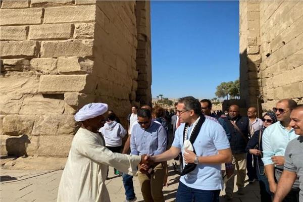 جولات لوزير السياحة في  المزارات الأثرية 