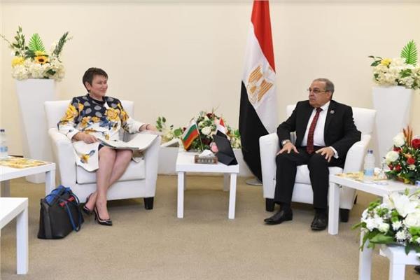 وزير الدولة للإنتاج الحربي  يبحث مع  وزيرة الأقتصاد ببلغاريا 