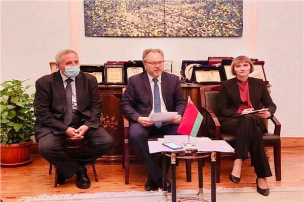 مؤتمراً صحفي بالسفارة البيلاروسية بالقاهرة