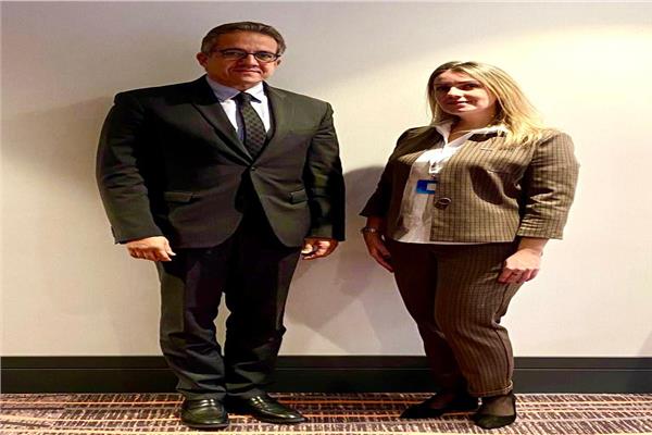 وزير السياحة  مع نائبة وزير السياحة البيلاروسي