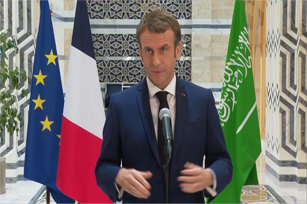  الرئيس الفرنسي إيمانويل ماكرون