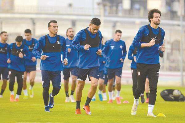 التدريبات مستمرة فى الزمالك استعداداً لمنافسات الفترة القادمة