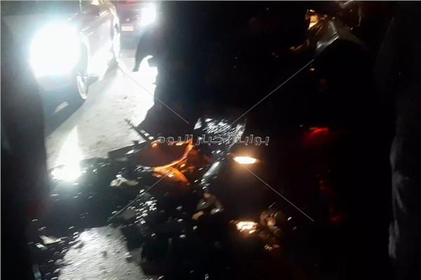 حادث مصرع وإصابة 5 أشخاص أعلى كوبري 15 مايو