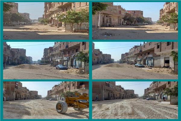 استكمال أعمال تنفيذ خطة الرصف الاستثمارية بمركز ومدينة أوسيم للعام: 2021/2022